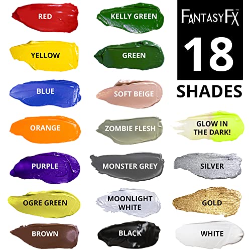 Mehron Fantasy FX Water-Based Face & Body Paint - Ogre Green 1oz
