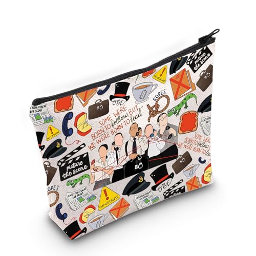 LEVLO Ewen Montagu Dun Makeup Bag - Inspirational Cotton Cosmetic Pouch