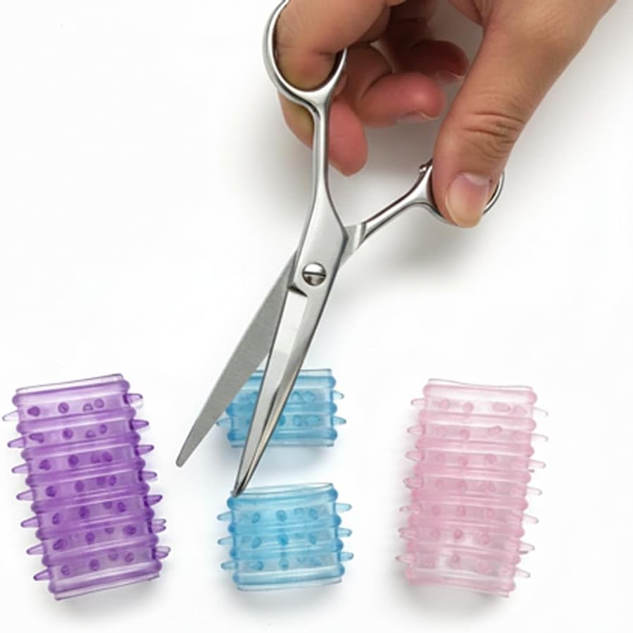 Fidget Support Finger Covers - Textured Silicone Sleeves for OCD, Anxiety & Nail Biting | 3-Pack
