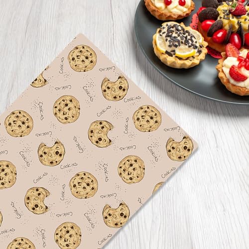Chocolate Chip Cookie Tablecloth - 53x98 Inch Rectangle for Parties