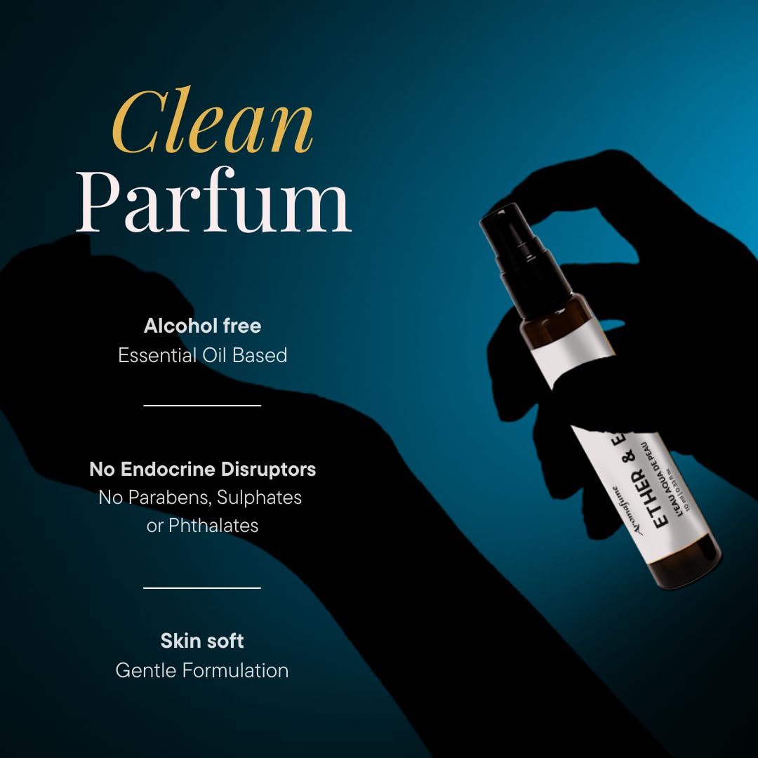 **10ml Alcohol-Free Eau de Parfum | Woody & Resinous Luxury Scent | Cardamom, Lemon & Sandalwood | Travel Size**