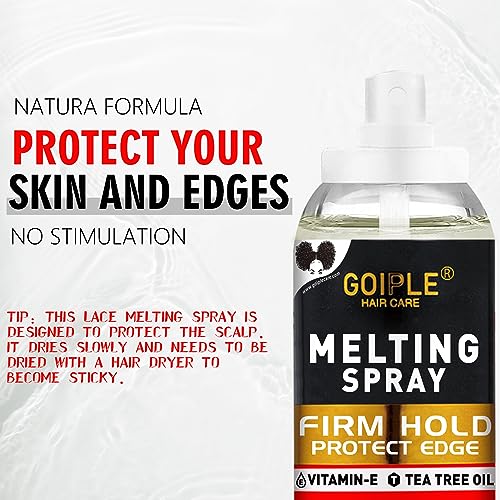 Glueless Lace Melting Spray Kit for Wigs & Extensions - Strong Hold