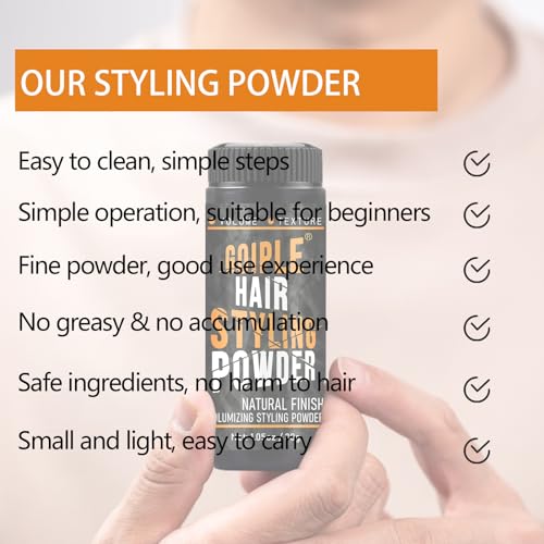 Volumizing Hair Powder for Men - Natural Look & Flexible Hold - 1.05oz