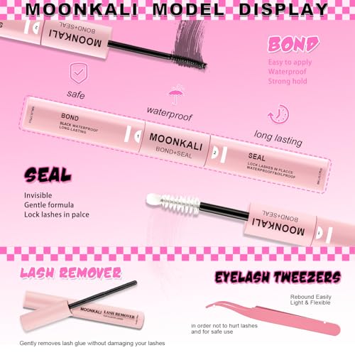 MOONKALI Manga Lash Clusters Kit - Fluff, 132pcs, 8-18MM