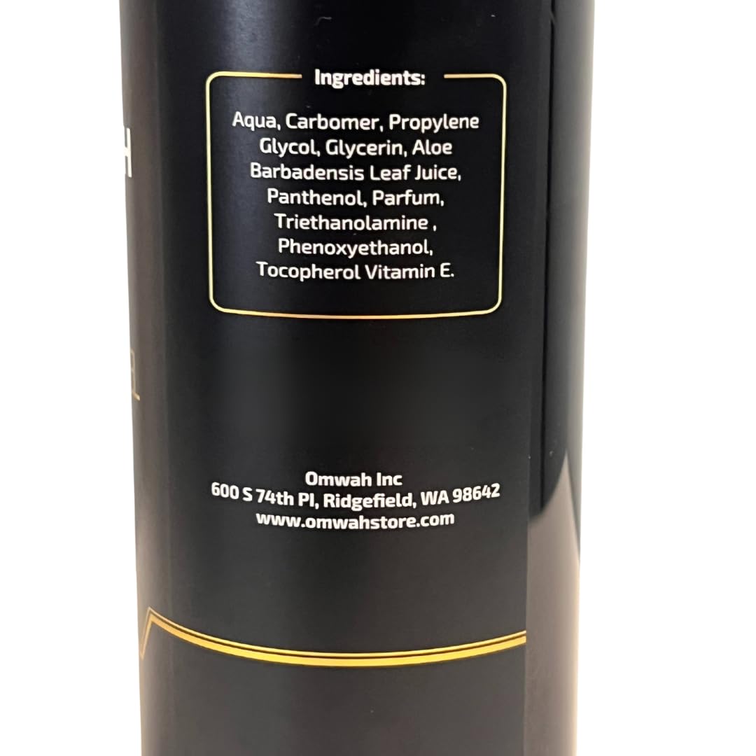 OMWAH Barber Shaving Gel Straight Razor Shave Gel (16.9 oz)