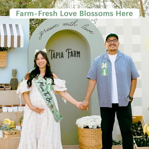 Mom to Be Sash and Dad to Be Corsage Set | Locally Grown Baby Shower Decorations