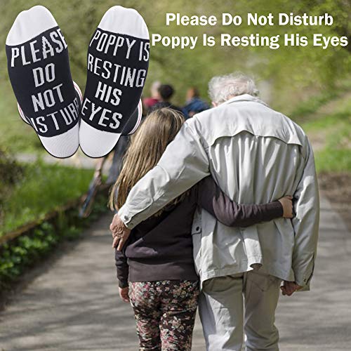 TSOTMO Gift for Grandpa - Father's Day Please Do Not Disturb Poppy Resting His Eyes (Medium)