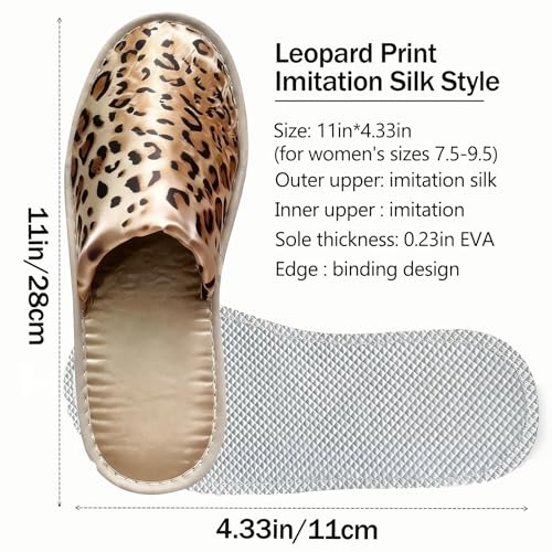 LiliGloris Reusable Spa Slippers for Guests - Closed-Toe Jacquard Fleece