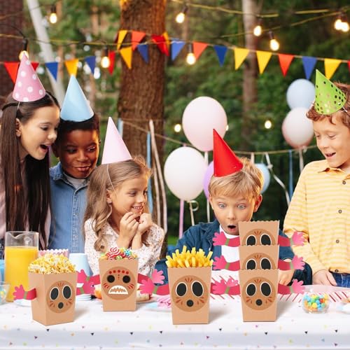 24 PCS Hawaiian Luau Popcorn Boxes - DIY Party Favor Treats
