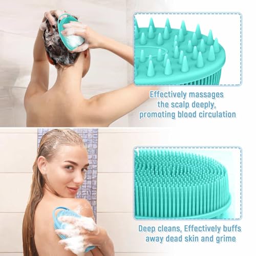 Uormsici Silicone Body Scrubber - Gentle Exfoliating Brush for All Skin Types