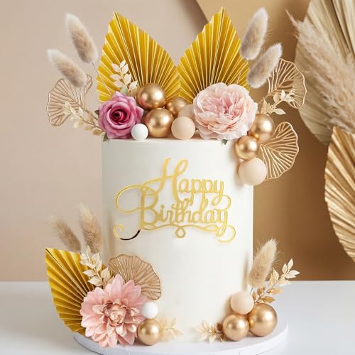 27-Piece Bohemian Cake Decoration Set for Birthday Parties