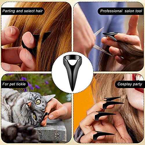 Hicarer 10-Piece Metal Hair Parting Braiding Tool Set