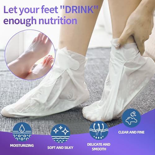 Lavender Aloe Moisturizing Foot Mask Pack - Christmas Gift, Spa Stocking Stuffers