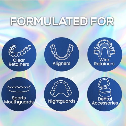 Venus Visage 120 Denture & Retainer Cleaning Tablets - 4 Month Supply for Invisalign, Night Guards & Ultrasonic Cleaners