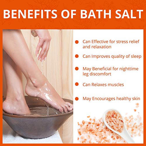 Natural Solution Pink Salt Body Soak with Lavender Oil - 3 Lbs for Relaxation & Muscle Relief