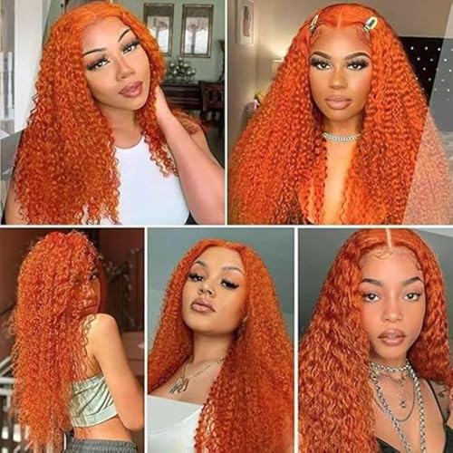 Ubinica Ginger Orange 12 Inch Human Hair Bundle - Jerry Curly Wave Virgin Brazilian