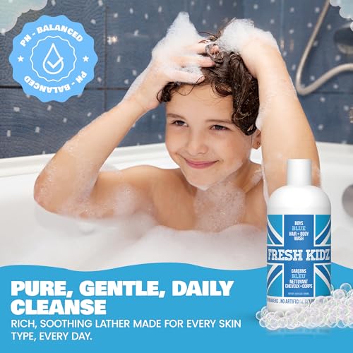 Fresh Kidz Boys Personal Care Set: Gentle Body Wash & Deodorant Duo