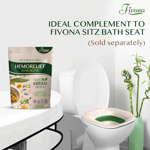 FIVONA Hemorrhoid Treatment Sitz Bath Salt - 14.1oz Natural Soak
