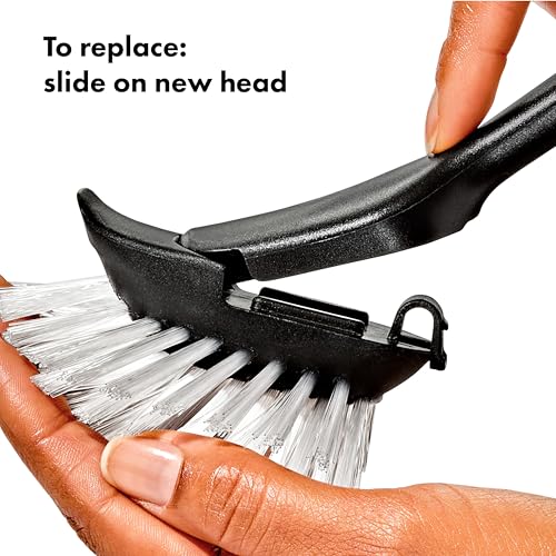 OXO Steel Dish Brush Refill Heads - 2 Pack for Kitchen Cleaning