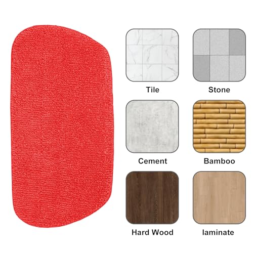 3 Pack Microfiber Mop Pads for OXO Good Grips Spray Mop - Washable & Reusable, Red