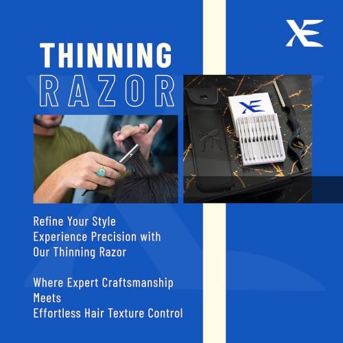 XE Xpert Excellence Stainless Steel Hair Thinning Razor with Pouch