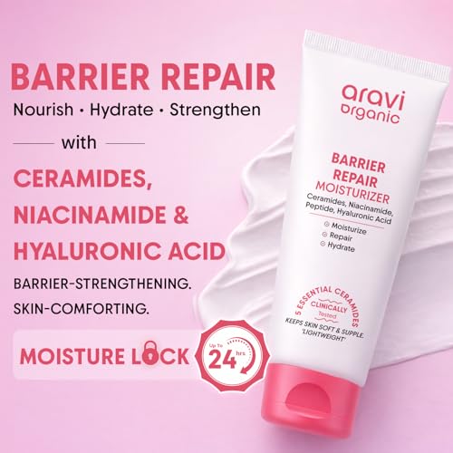 Aravi Organic Barrier Repair Moisturizer with Ceramide & Hyaluronic Acid 3.5 oz