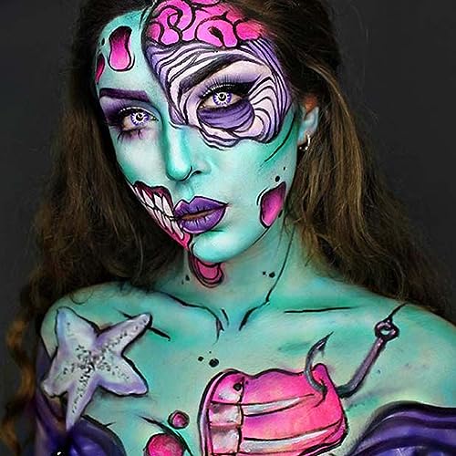 CCbeauty 12-Color Professional Oil-Based Face and Body Paint Palette Kit