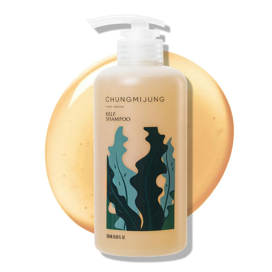 CHUNGMIJUNG Itchy Scalp Shampoo for Sensitive Scalp, Gentle Sulfate Free Seaweed (Kelp) Shampoo with Laminaria Japonica & Mung Bean, Hydrating Korean Hair Care for Dry Hair, 16.9 fl oz / 500ml
