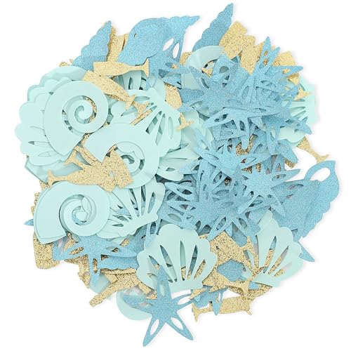 Glitter Shell Starfish Confetti for Beach Bachelorette Party