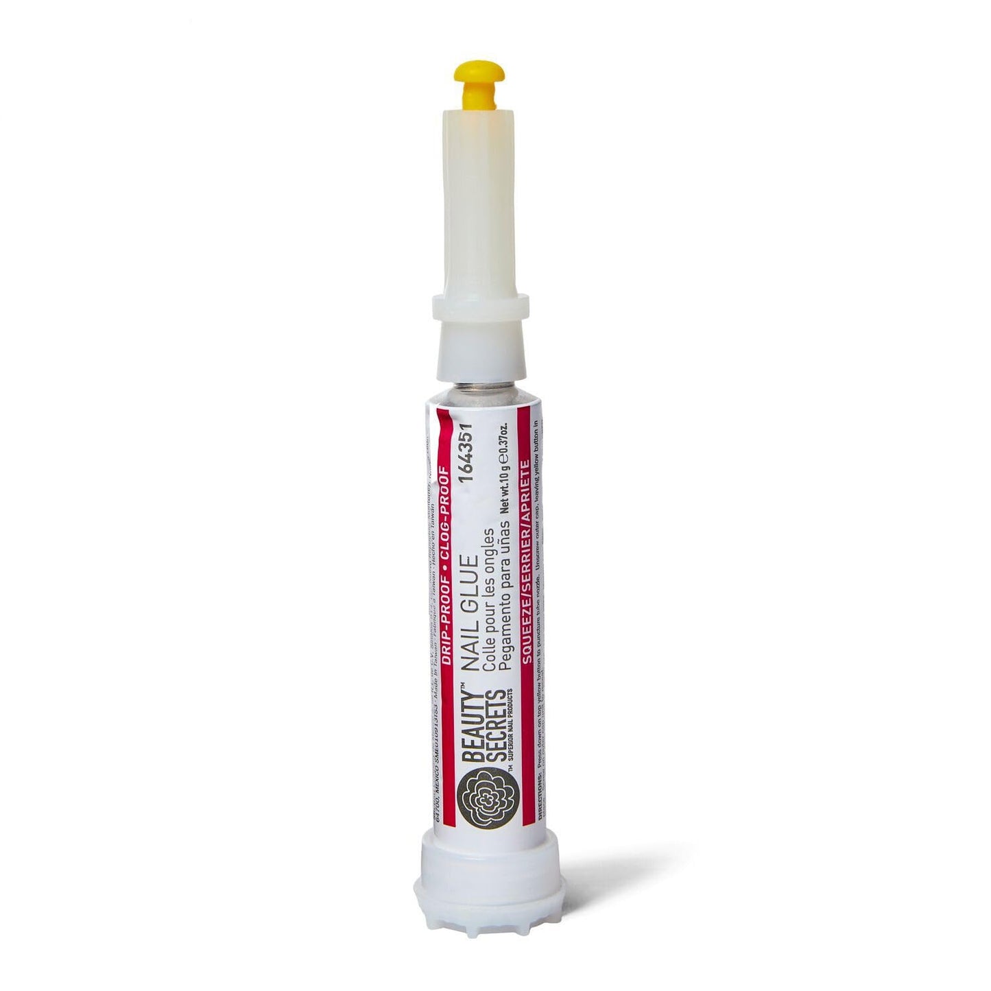 Nail Glue - Drip & Clog Proof Formula with Zebra Cushion Nail File | Medium Coarse 180/100 Grit