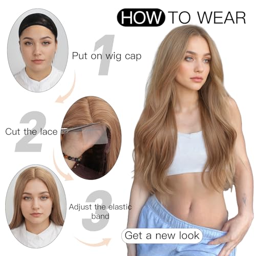 Long Black Layered Wigs for Women - 26 Inch Natural-Looking Synthetic Hair