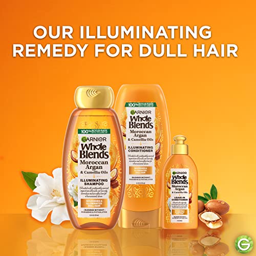 Garnier Whole Blends Moroccan Argan & Camellia Oil Smoothing Shampoo 3-Pack