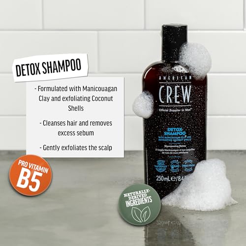 American Crew Detox Shampoo for Men, Citrus Mint, 8.45 fl oz