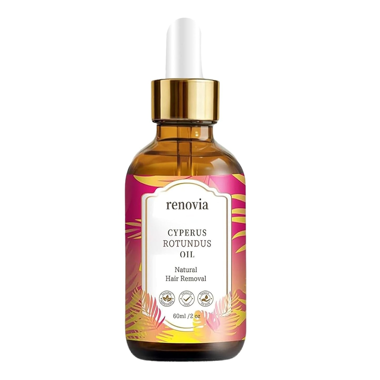 Cyperus Rotundus Oil - Herbal Hair Removal Serum with Peppermint | Moisturizing & Soothing Formula for All Skin Types