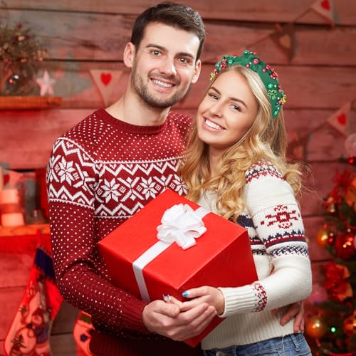 MSCYAE Green Christmas Headband for Women Non Slip Crystal Pearl Holiday Accessory