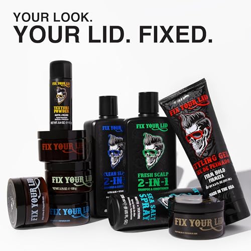 Fix Your Lid Volumizing Matte Hair Powder for Men, 0.4 oz - Root Lift & Texture