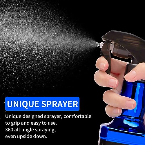 ZIBARBER 500ml Hair Spray Bottle - Adjustable Mist & Stream for Salon & Gardening