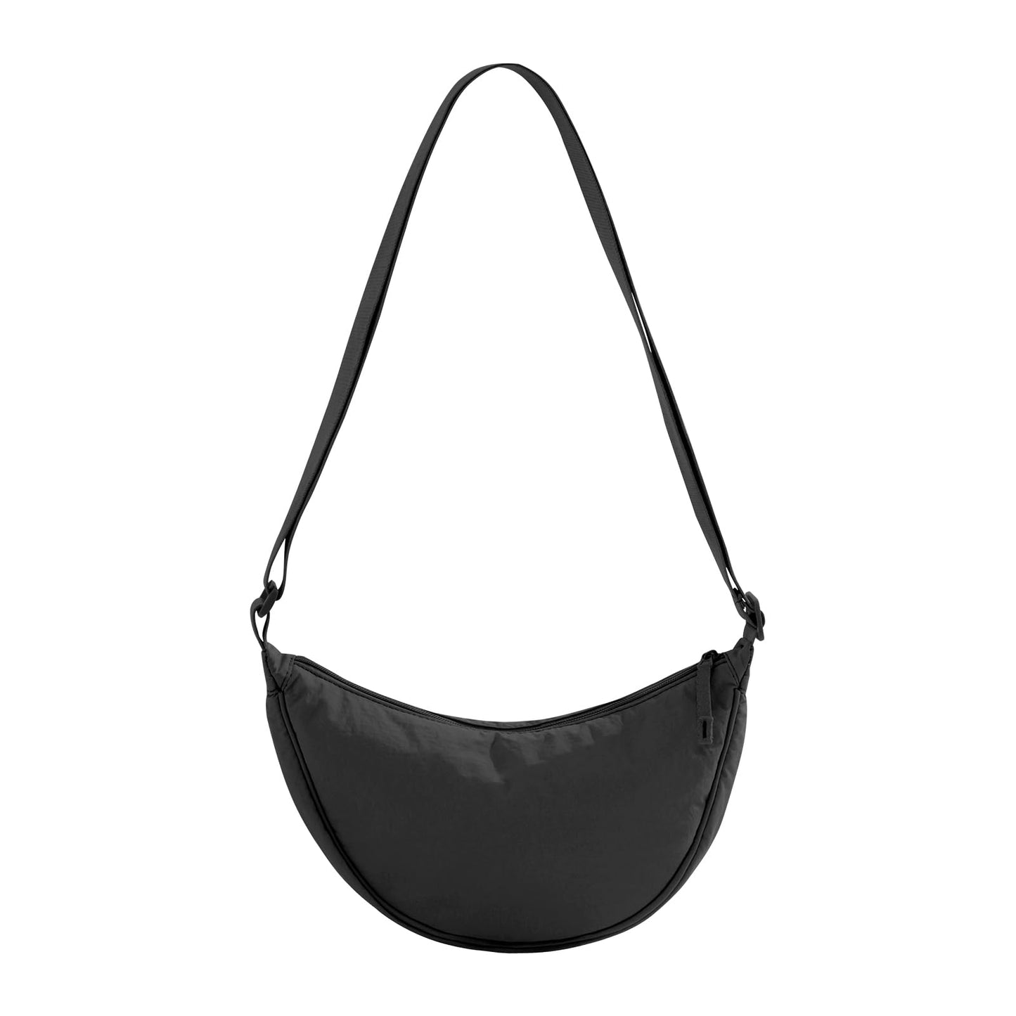 SODEER Crossbody Sling Bag for Women and Men,Lightweight Travel Sling Bag with Adjustable Strap,Small Shoulder Bag,Black