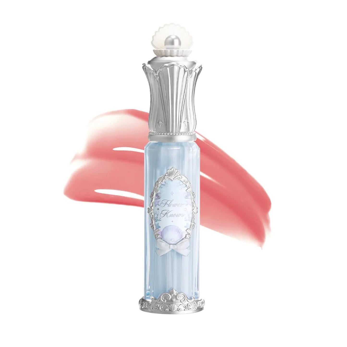 Nourishing Lip Glaze - Shimmery Clear Lip Gloss with Hyaluronic Acid | Moisturizing Plumping Oil, 0.16 Fl Oz (P06 Lunar Jelly)
