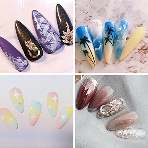 BQAN 2pcs Nail Ombre Brush Set for Gel Nail Art