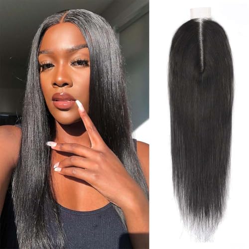 FancyCow 2x6 HD Straight Lace Closure, 10 Inch Brazilian Virgin Human Hair