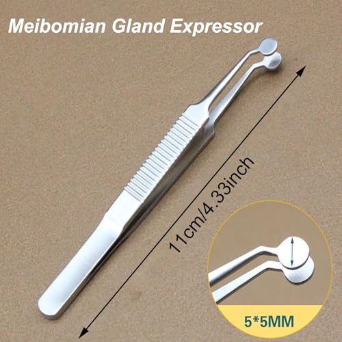 LIFTATAPA Meibomian Gland Expressor Forceps - Stainless Steel Tweezer for Dry Eye