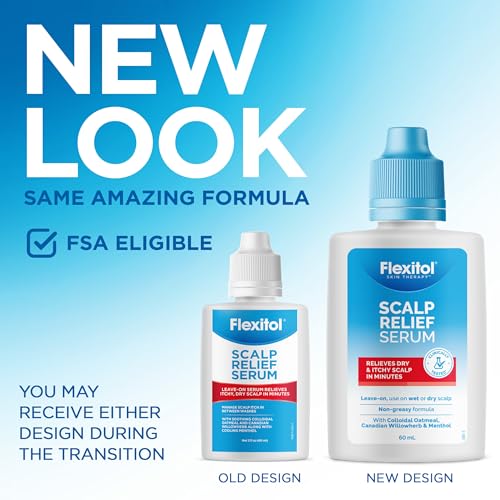 Flexitol Scalp Relief Serum for Itchy Scalp - 2 oz Hydrating Formula