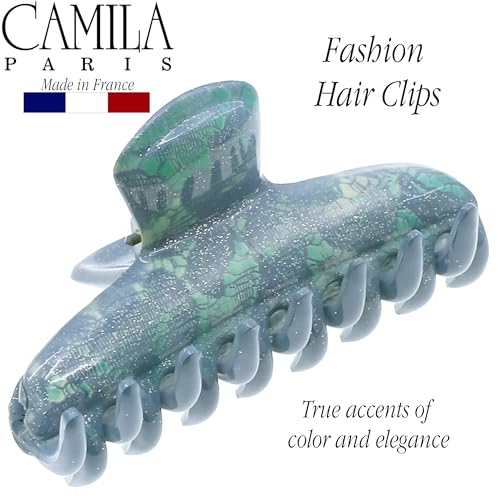 Camila Paris Blue Mini Claw Clips for Women - 2.5 Inch Strong Hold