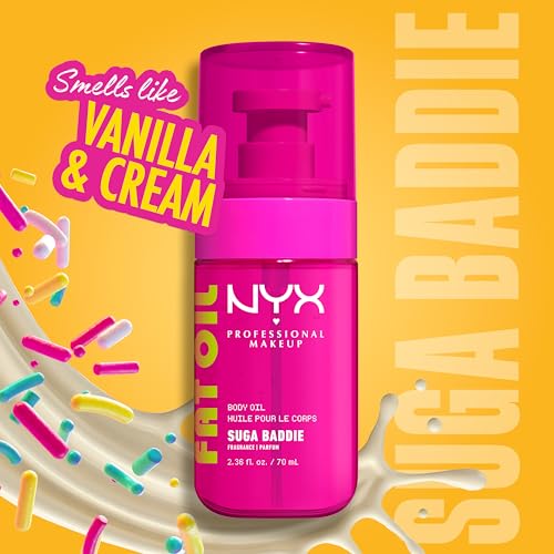 NYX Fat Oil Body Oil - Suga Baddie Vanilla, 2.36 Fl Oz Moisturizer