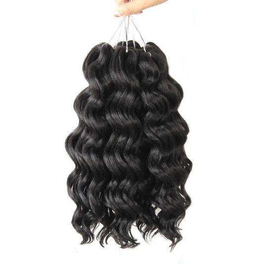 Niseyo NU Ocean Wave Crochet Hair Soft Deep Twist Crochet Braids Synthetic Wavy Braiding Hair Extensions