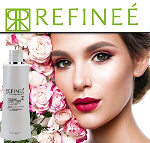 Refinee Alcohol-Free Floral Face Toner with Hydrating Rose Water, 6oz
