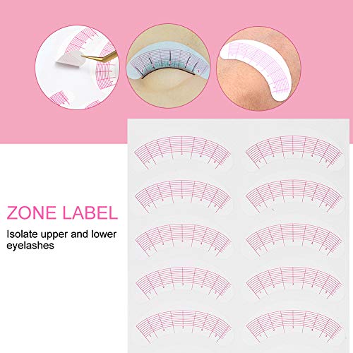 Eyelash Extension Mapping Stickers 175 Pairs for Lash Training & Application