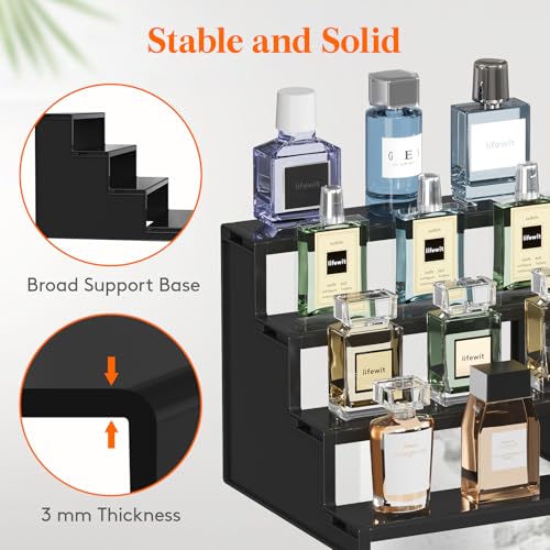 Lifewit Perfume Organizer - 9-Inch Display Stand for Cosmetics & Collectibles