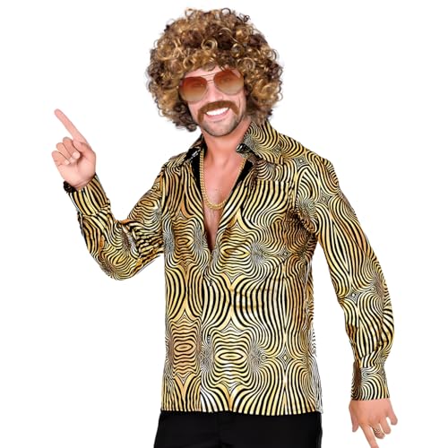 MOVINPE 70's Brown Short Afro Wig for Men - Disco Costume Accessory